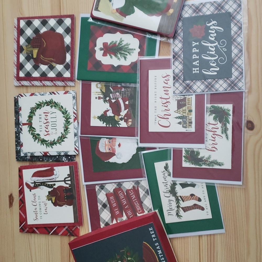 Handmade 'Twas The Night Before Christmas Cards Stationery Set